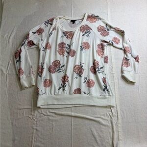 Torrid Cream Floral Top